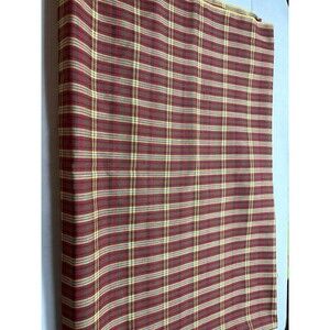 Red Green Gold Plaid Tartan Fabric 1.25 Yards Christmas Holiday Sewing